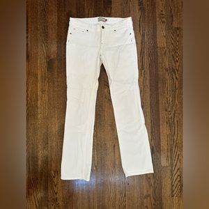 Paige Denim White Straight Leg Jeans Size 29